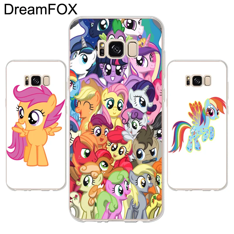 DREAMFOX K164 Rainbow dash Soft TPU Silicone Case Cover For Samsung Galaxy Note S 6 7 8 9 Edge Plus Grand Prime |