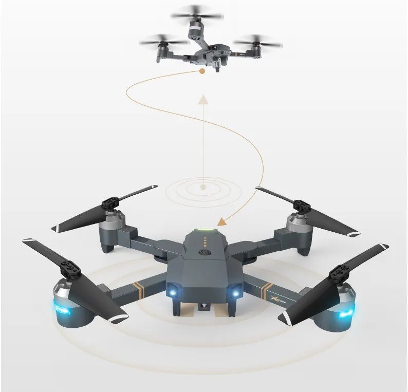 Новейший складной XT-1 Радиоуправляемый Дрон вертолет wifi RTF Дрон Квадрокоптер складной Квадрокоптер мини