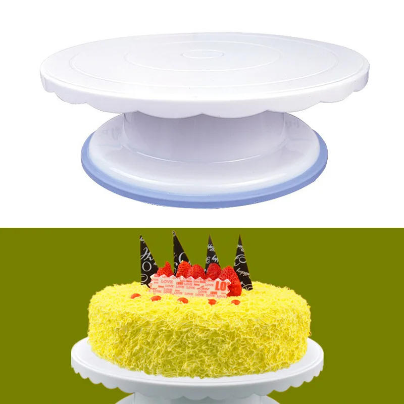 

Rotating Revolving Cake Turntable Decorating Anti-skid Round Rotary Table Baking Tools 2018ing
