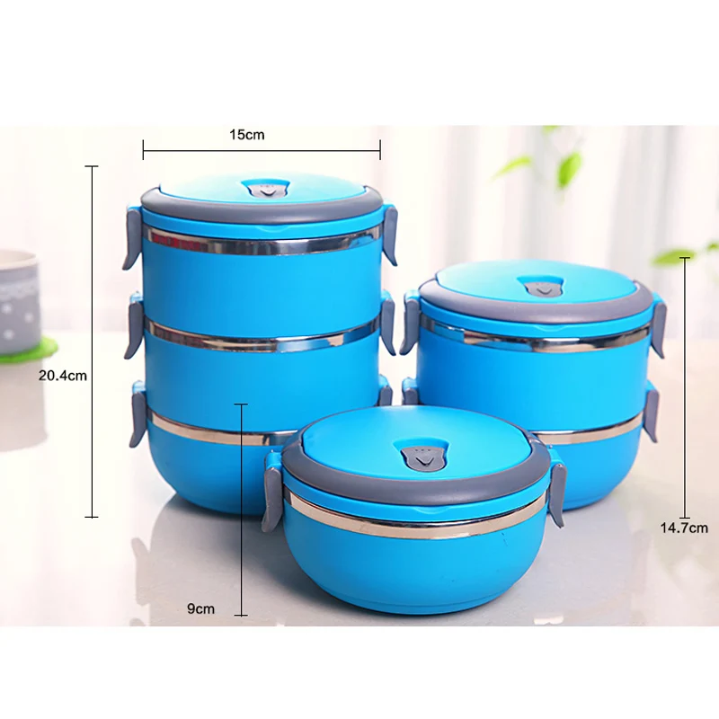 Для путешествий портативный контейнер для хранения еды из нержавеющей стали Bento Boxs для школы набор детской посуды термо-Ланч-бокс Сейф