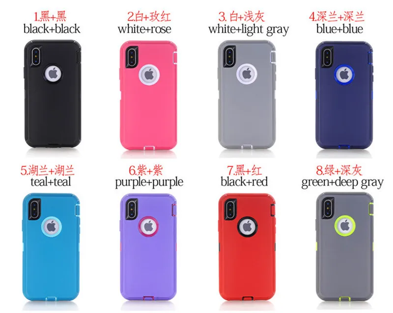 Hybrid Defender Rugged Rubber case for iphone xs max (1)