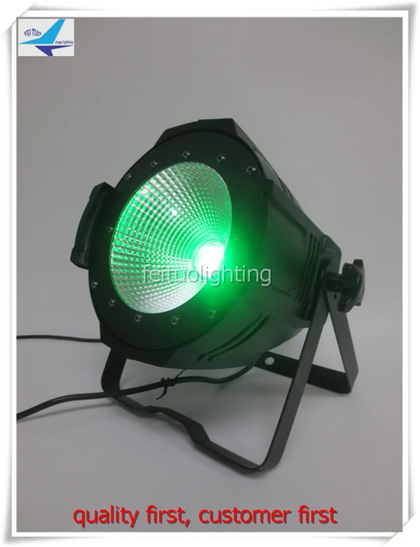 

T-8/lot 100w rgbw 4 in 1/CW/WW COB par 64 led stage studio par light with barn doors