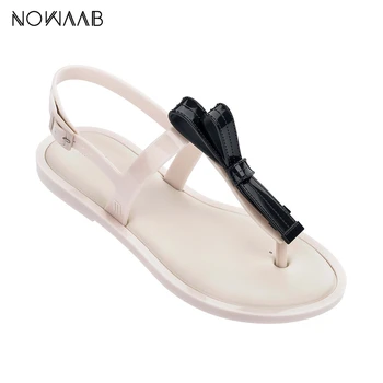 

Melissa Women Adulto Jelly Sandals Bow 2019 New Summer Female Sandals Melissa Shoes Non-slip Women Sandals Original