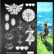 Best Offers 12pcs/set Hot Game Breath of the Wild Anime Stickers Metal Decal Sticker For Laptop Phone Car Book Desk DIY Stiker Toy Best Offers 12pcs/set Hot Game Breath of the Wild Anime Stickers Metal Decal Sticker For Laptop Phone Car Book Desk DIY Stiker Toy