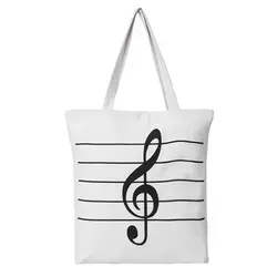 FGGS-женская сумка на плечо, холщовая Сумочка для покупателей, винтажные дорожные музыкальные сумки