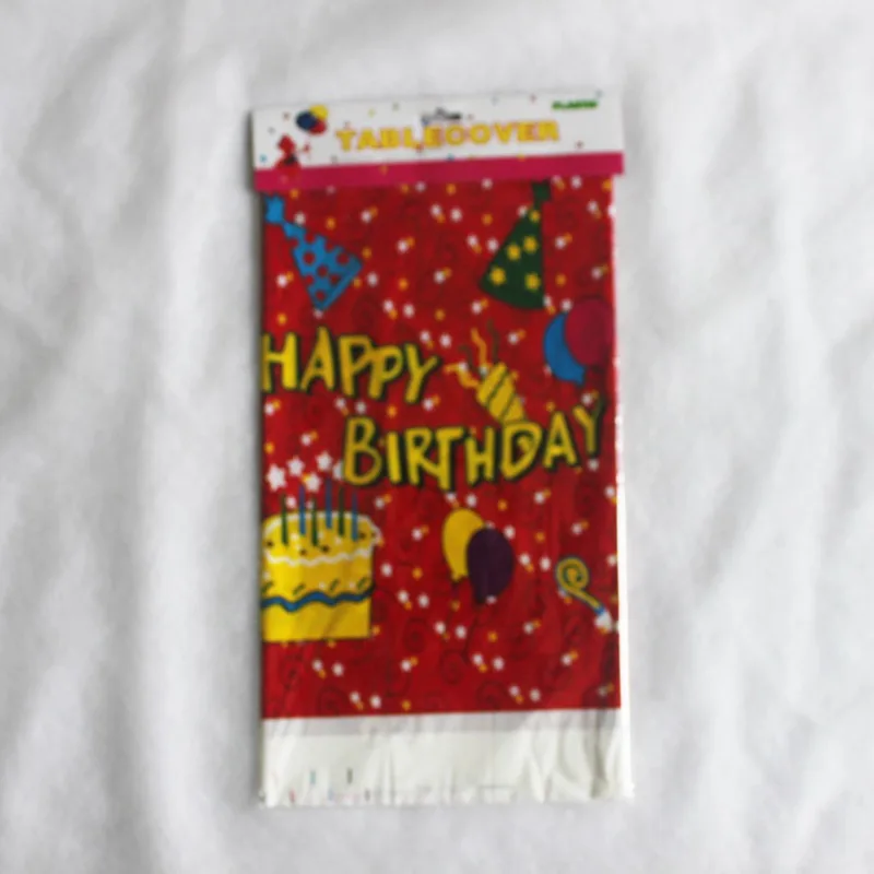 Одноразовые пластиковые скатерти, скатерти, водостойкие скатерти для детей, украшения на день рождения, 180*108 см - Цвет: as picture