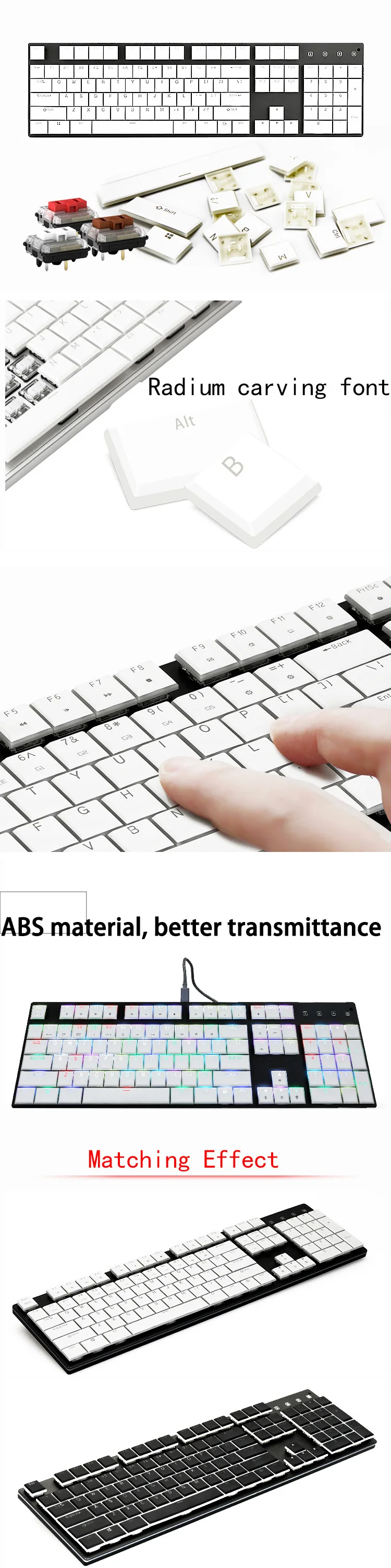 Interruptor de Chave Cap para Chocolate Ultrafinos ABS material especial