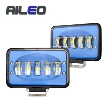 

AILEO 6 Inch 55W Work Led Light Bars Spot Flood Beam 12V 24V CSP CHIP LED work Headlight For 4WD ATV UTV UAZ UTE Motorbike Boat