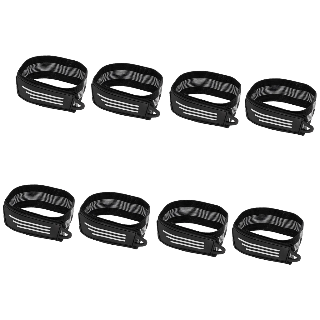 4 Pairs Bicycle Ankle Leg Strap Cycling Pants Band Leg Clip Straps