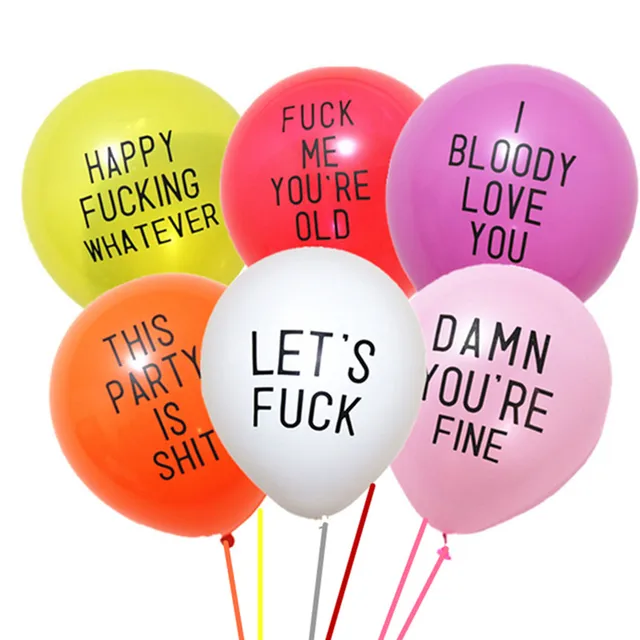 20pcs Lot Abusive Balloons Funny Rude Bad Balloon Bachelorette 20pcs Lot Abusive Balloons Funny Rude Bad Balloon Bachelorette Party Decorations Offensive Prank Collection