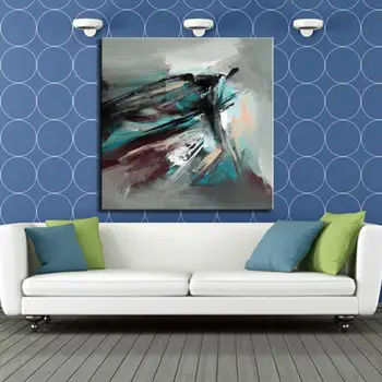 

100% Hand Painted Modern Simple Color Abstract Painting on Canvas Wall Art for Decoration sale online No Frame