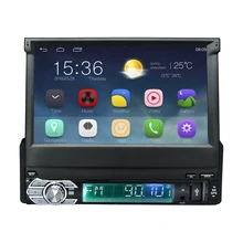 Android 5.1 Универсальный 1 Din Автомобильный видео-Плеер GPS Навигация В тире выдвижной экран 1 дин Радио Стерео с bluetooth