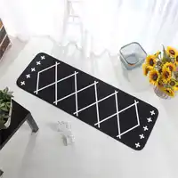 Fashion Soft Flannel Foot Door Yoga Chair Play Mat rugs Bathroom Hallway Carpet Area Rug Black white stripe Home Decoration