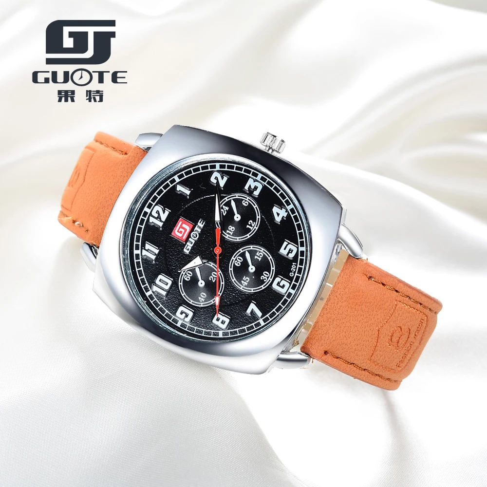 New Luxury Brand GUOTE Men square Fashin Casual Quartz Watch Men Business Leather Watches Relogio Masculino Wristwatch Hot Sale New Luxury Brand GUOTE Men square Fashin Casual Quartz Watch Men Business Leather Watches Relogio Masculino Wristwatch Hot Sale