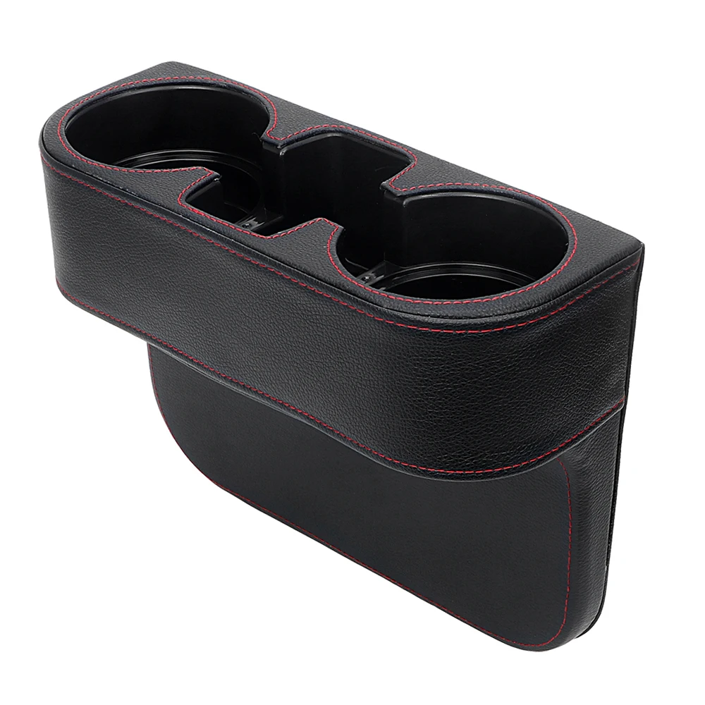 Buy PU Leather Car Storage Box Trash Can Car Seat Cup