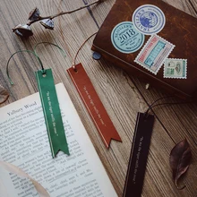 8 шт./партия античный бронзированный серии Оригинальность DIY PU канцелярские товары Новая креативная кожаная Закладка