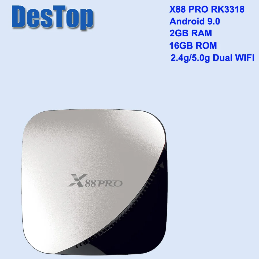 X88 Pro Smart ТВ коробка Android 9,0 4 GB Оперативная память 64 GB Rockchip RK3318 Quad core WI-FI H.265 проигрыватель Google X88Pro 4 GB 32 GB Декодер каналов кабельного телевидения - Цвет: 2GB 16GB