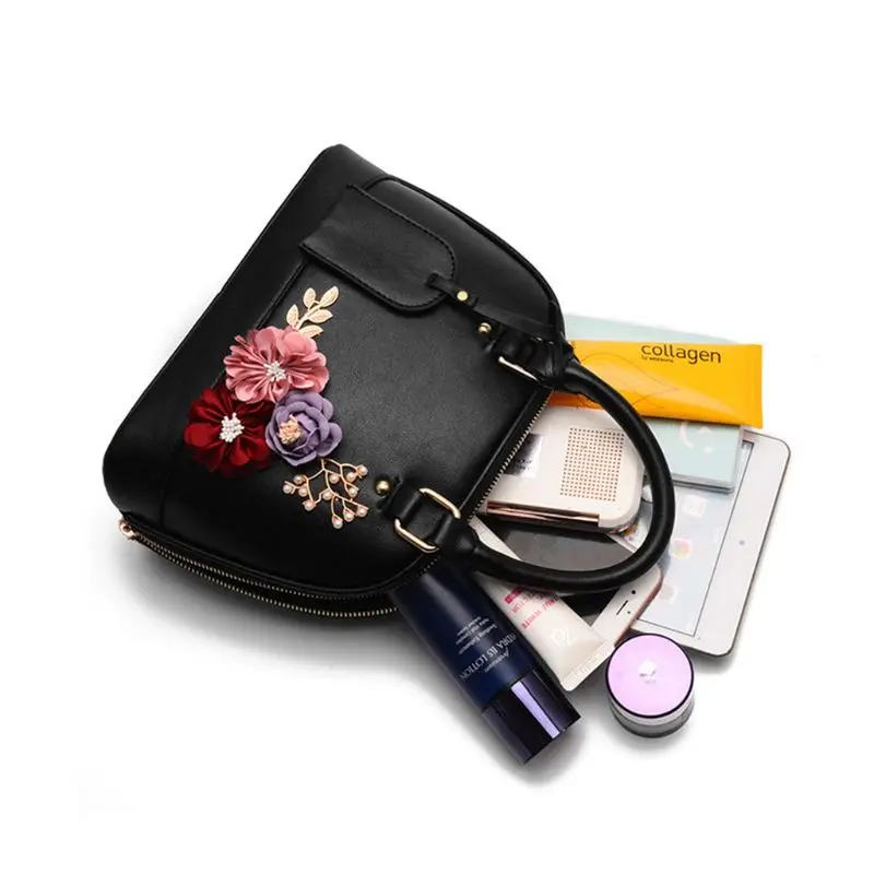 Высокое качество для женщин женская кожаная сумка цветок в виде ракушки Женская сумочка Crossbody