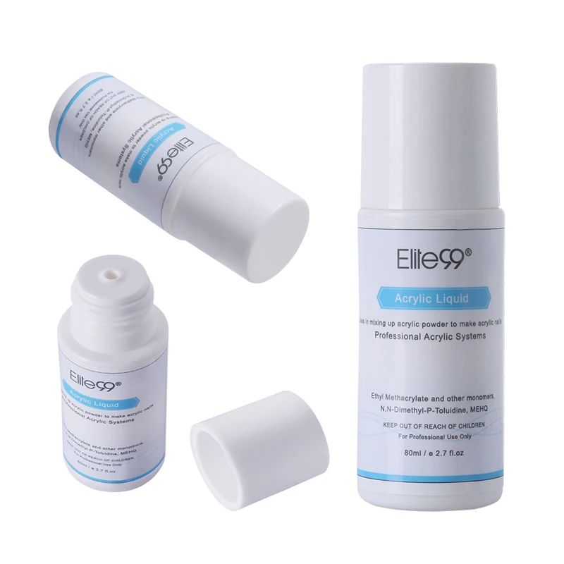 Elite99 Acrylic Liquid Monomer False Acrylic Nail Art 80ml Salon Tool Manicure Nail Art For Acrylic Powder Dust Nails Tips Elite99 Acrylic Liquid Monomer False Acrylic Nail Art 80ml Salon Tool Manicure Nail Art For Acrylic Powder Dust Nails Tips