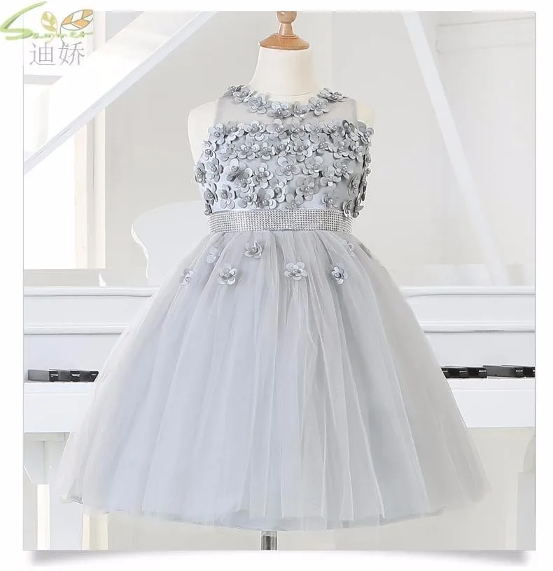 silver infant dress