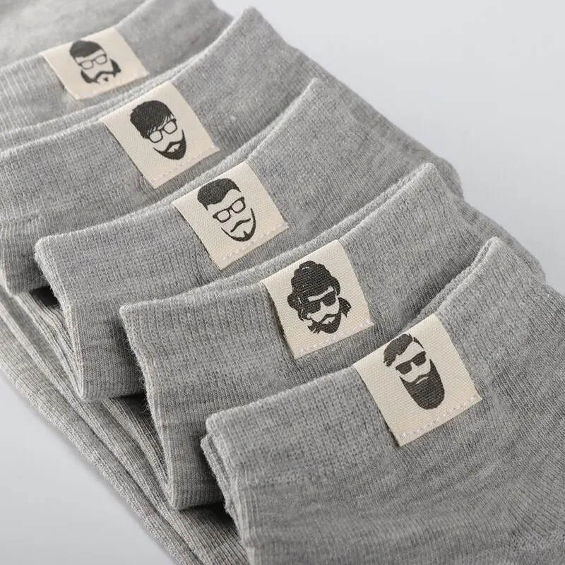 3 пара/лот мужские носки хлопок corap короткие носки до лодыжки skarpetki meskie chaussettes homme meia индивидуальность Лето дышащий - Цвет: gary 1