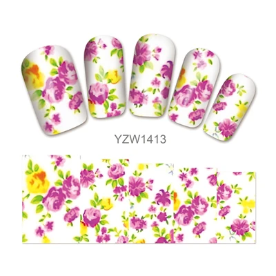 WUF 1 лист на выбор переводные наклейки для ногтей с водными знаками наклейки для украшения DIY Инструменты для ногтей красоты - Цвет: YZW1413