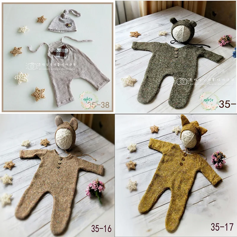 

Newborn photography props clothes Cotton Long Sleeve wint Baby Rompers Soft Infant Clothing toddler baby boy girl jumpsuits