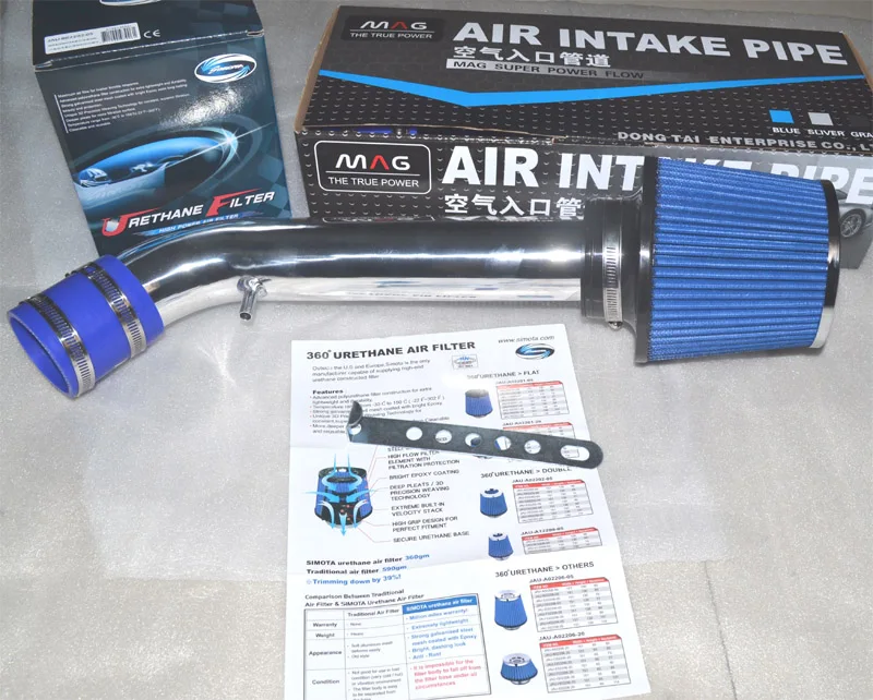 Высокое качество воздухозаборник комплект+ 1 воздушный фильтр для 1997 1998 Honda старый Civic 5/6 1,5 1,6 CB7 CD5 Ek3 EG - Цвет: with SIMOTA filter