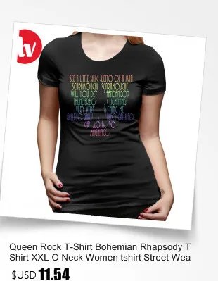 Queen Rock T-Shirt Bohemian Rhapsody T Shirt Oversized Short Sleeve Women tshirt White Street Wear O Neck Ladies Tee Shirt