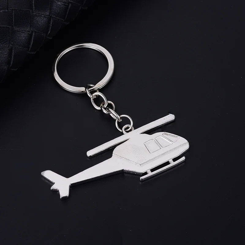 Мужской брелок с кристаллами модель самолета Pendent Fighter Combat aircraft вертолетом