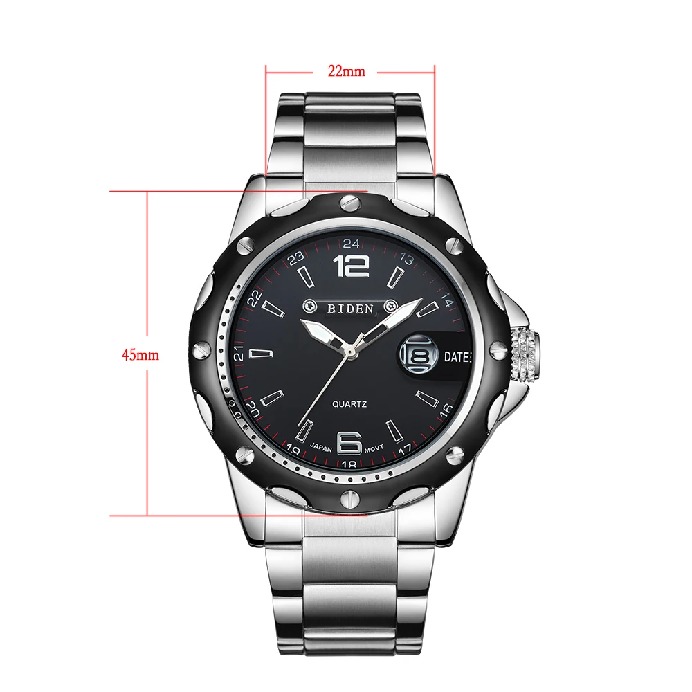 mens high quality solid stainless steel wrist watches (14)
