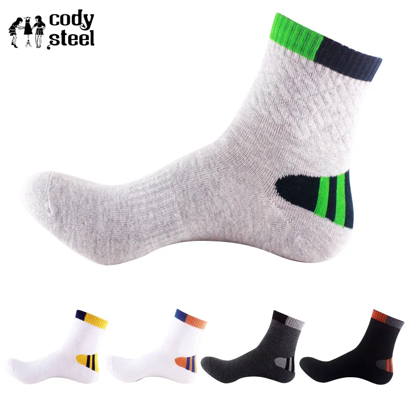 Cody Сталь человек Бизнес носки Повседневное дышащие хлопковые носки мужские разноцветные удобные Для мужчин брендовые носки без пятки 3
