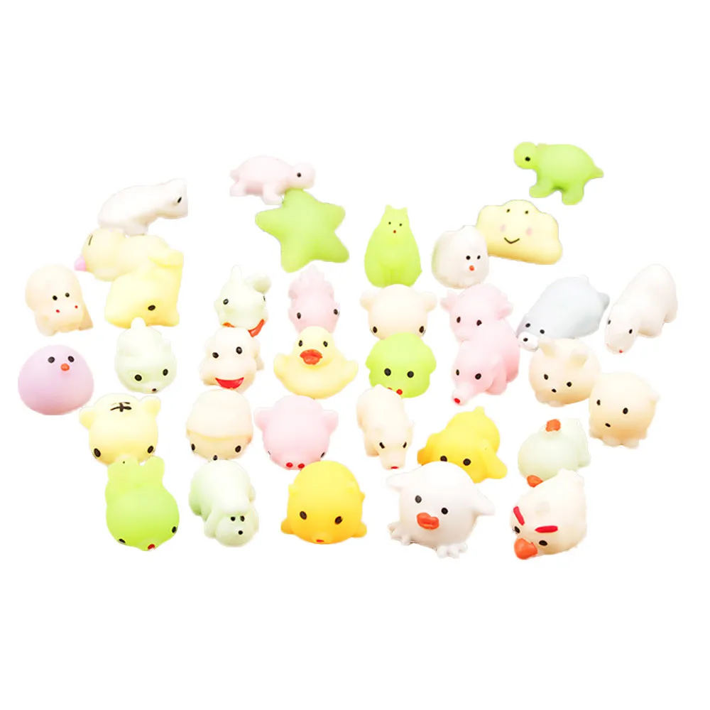 Светящаяся игрушка Mochi Squishy Cat Squeeze Healing Fun Kids Kawaii для снятия стресса, Декор, хобби# K21 - Цвет: A