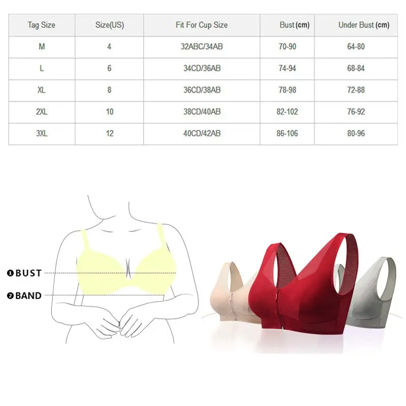 Бесшовный бюстгальтер большого размера без стального кольца с передней пряжкой и застежкой-молнией, бюстгальтер с чашечкой, красивый спортивный бюстгальтер с пуговицами для сна, нижнее белье с нулевым давлением на стороне коллекции