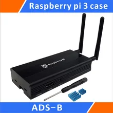 Aluminum Case for ADS B Raspberry Pi 3 B Stratux DIY Kit Black