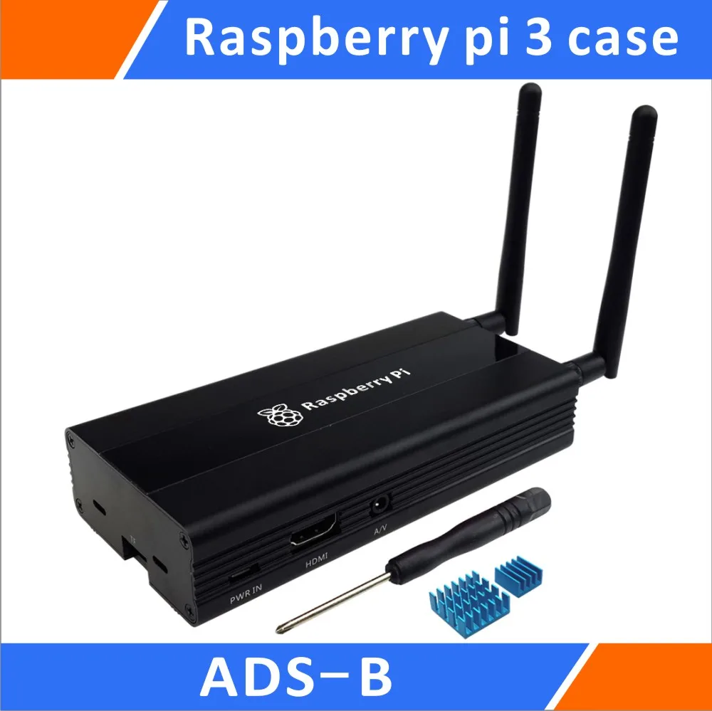 Алюминиевый корпус для Φ Raspberry Pi 3 B + Stratux DIY Kit черный|case for|case casecase for raspberry pi |