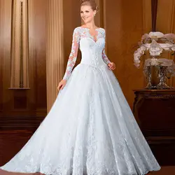 Свадебные платья линия свадебные платья noiva 2015 западный стиль с длинными рукавами свадебные платья 2015 свадебные платья noiva