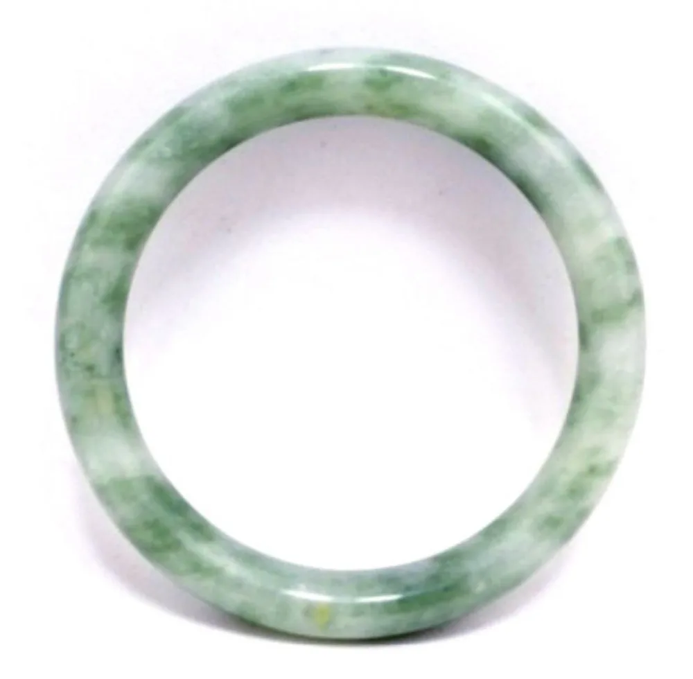 

2570 Chinese Natural Opaque Jade Happy Bangle Bracelet for Fine