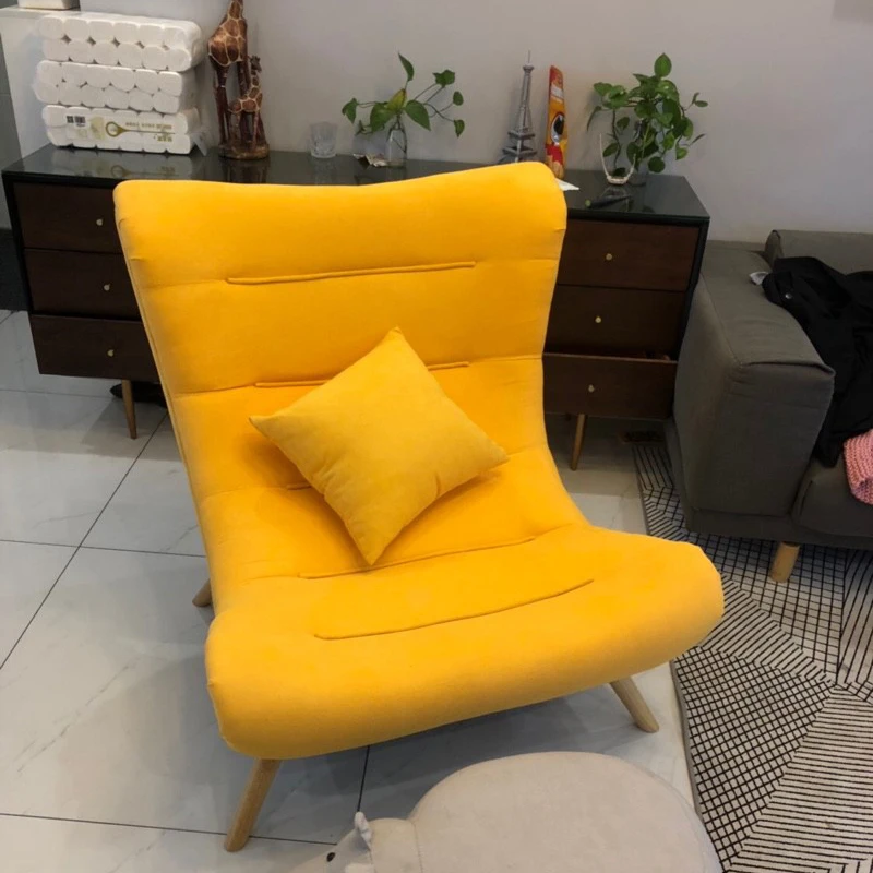 Луи моды гостиной диваны современный простой нордическая Улитка стул отдыха ленивый ткань твердой древесины мебель - Цвет: S16B