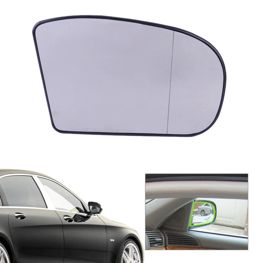 Mercedes MERCEDES-BENZ OEM Door Rear Side View-Mirror Glass Right 2038101021