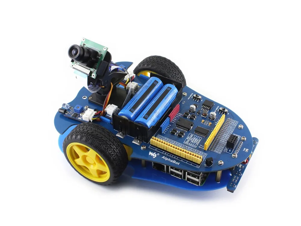 Waveshare AlphaBot робот строительный комплект умный автомобиль комплект для Raspberry Pi 3 Model B+(B Plus) включает Raspberry Pi 3 Model B+ камера