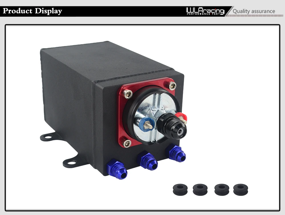 60 мм порт топливный насос перенапряжения бак маслоуловитель совместим с 044 топливный насос или 380 л/ч черный PQY топливный насос AN6 AN8 AN10 фитинг