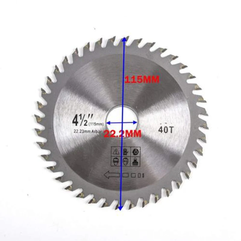 Disco de corte de madera para cortadora de madera, herramienta eléctrica multiherramienta para amoladora angular Makita, 115/125mm, 40T, 4/5 pulgadas ► Foto 1/4