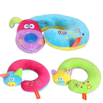 

Baby Pillows Cute Cartoon Child Travel Safety Seat Pillow Soft Neck Protection Pillow Round Animal Cat Pig Dog Shape