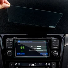 Car GPS Navigation Screen Steel Protective Film For Nissan Qashqai J11 X-trail T32 2015 2016 2017 Control of LCD Screen Sticker