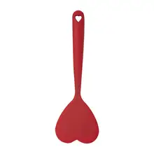 Кухонная силиконовая ложка в форме сердца кухонная деревянная утварь ложка для супа формы из силикона кухонная посуда для приготовления пищи