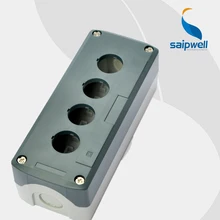 ABS Material Grey 4 Holes Push Button Control Station Switch Box/Waterproof Push Button Box,168*68*54mm