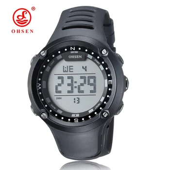 

OHSEN Digital LCD Sport Men Wristwatch Relogio Masculino Waterproof Black Military Sport man Watch Stopwatch electronic clocks