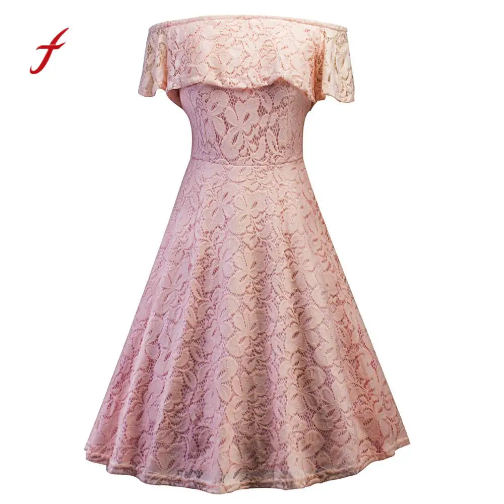

Sexy Summer Bodycon Dress Vestidos Verano Women Off Shoulder Lace Flare Celebrity Party Dress Floral Ball Gown Dress Women /PT