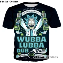 PLstar Cosmos/брендовая футболка с изображением Рика и Морти, стиль, футболка с 3d принтом в стиле аниме, футболка с круглым вырезом и короткими рукавами, футболки с изображением фанатов Рика Морти